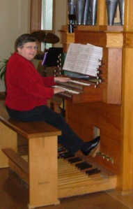 Marian at Messiah organ 5